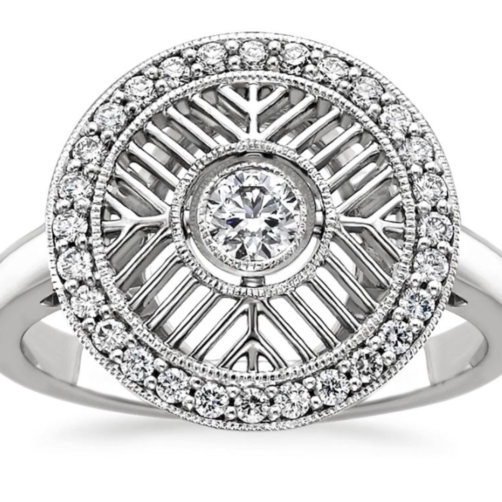 18k white gold Derrylin Diamond Ring from Brilliant Earth